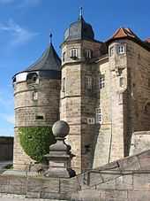 Türme der inneren Burganlage auf der Festung Rosenberg